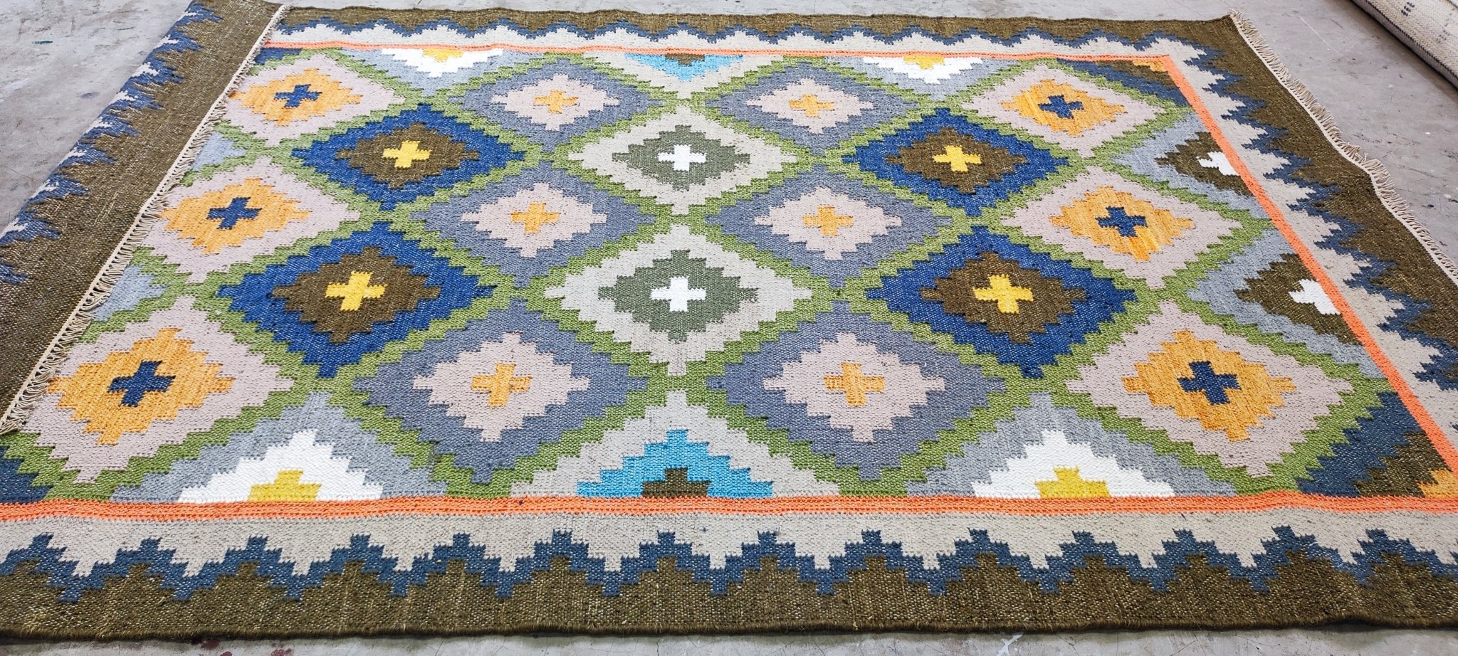 Bower Bar 5x8 Handwoven Multi Kilim | Banana Manor Rug Factory Outlet