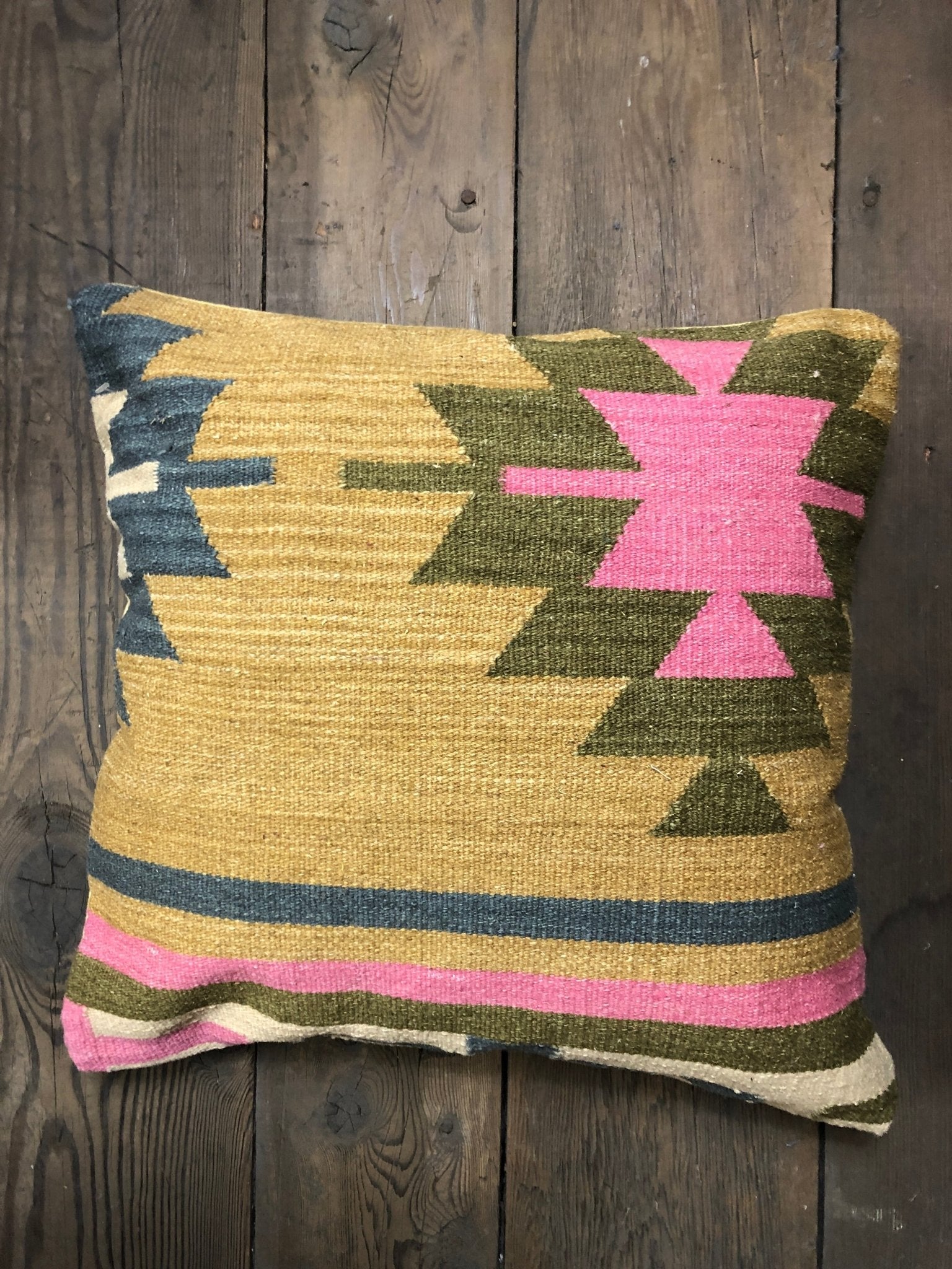 Brec Multi-Colored Handwoven Pillow | Banana Manor Rug Company