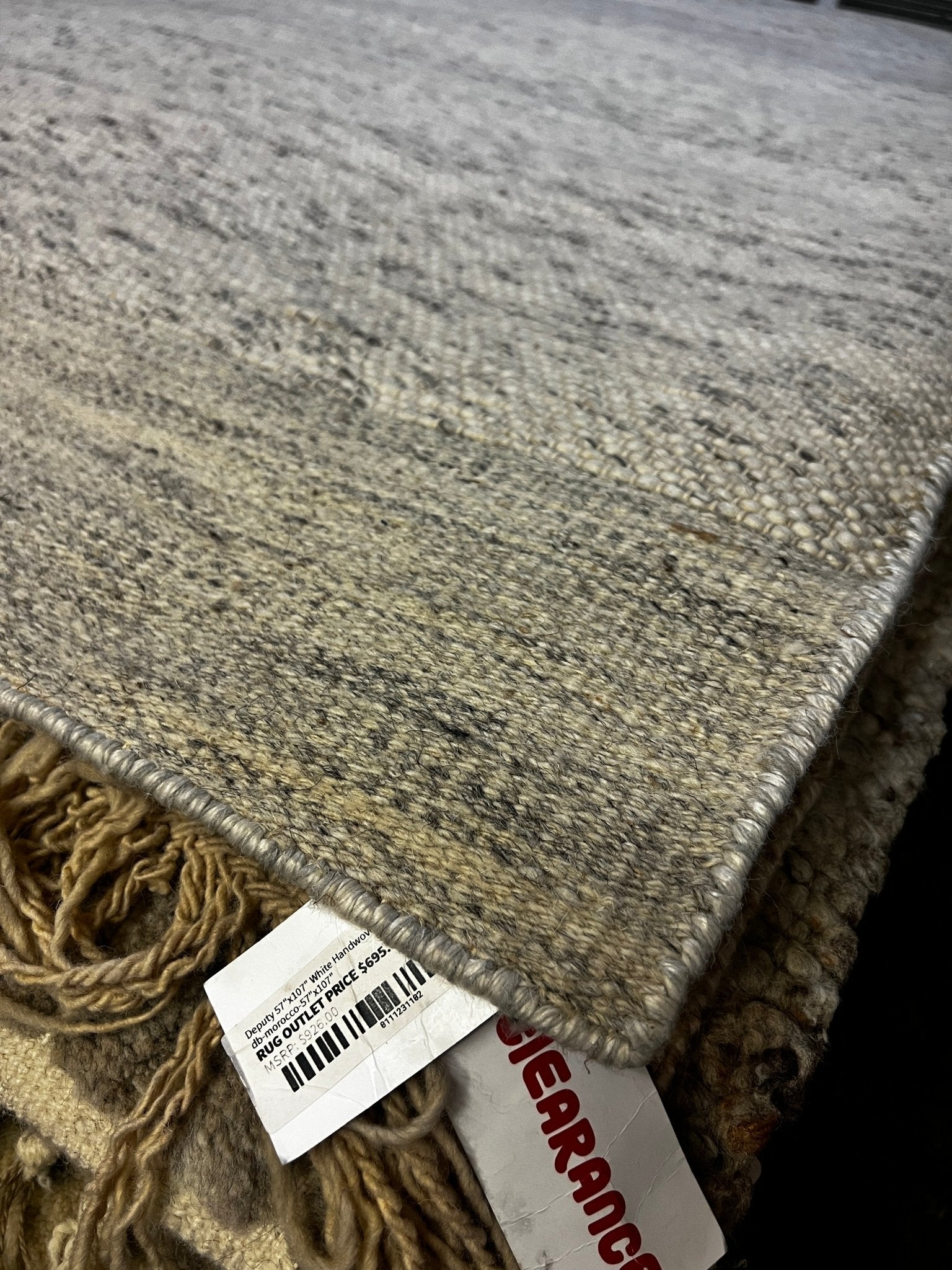 Brewery Saint X 5.9x8.6 Handwoven Beige Texture | Banana Manor Rug Factory Outlet