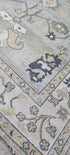 Brigitte 9x12.3 Hand-Knotted Light Grey & Beige Oushak | Banana Manor Rug Factory Outlet