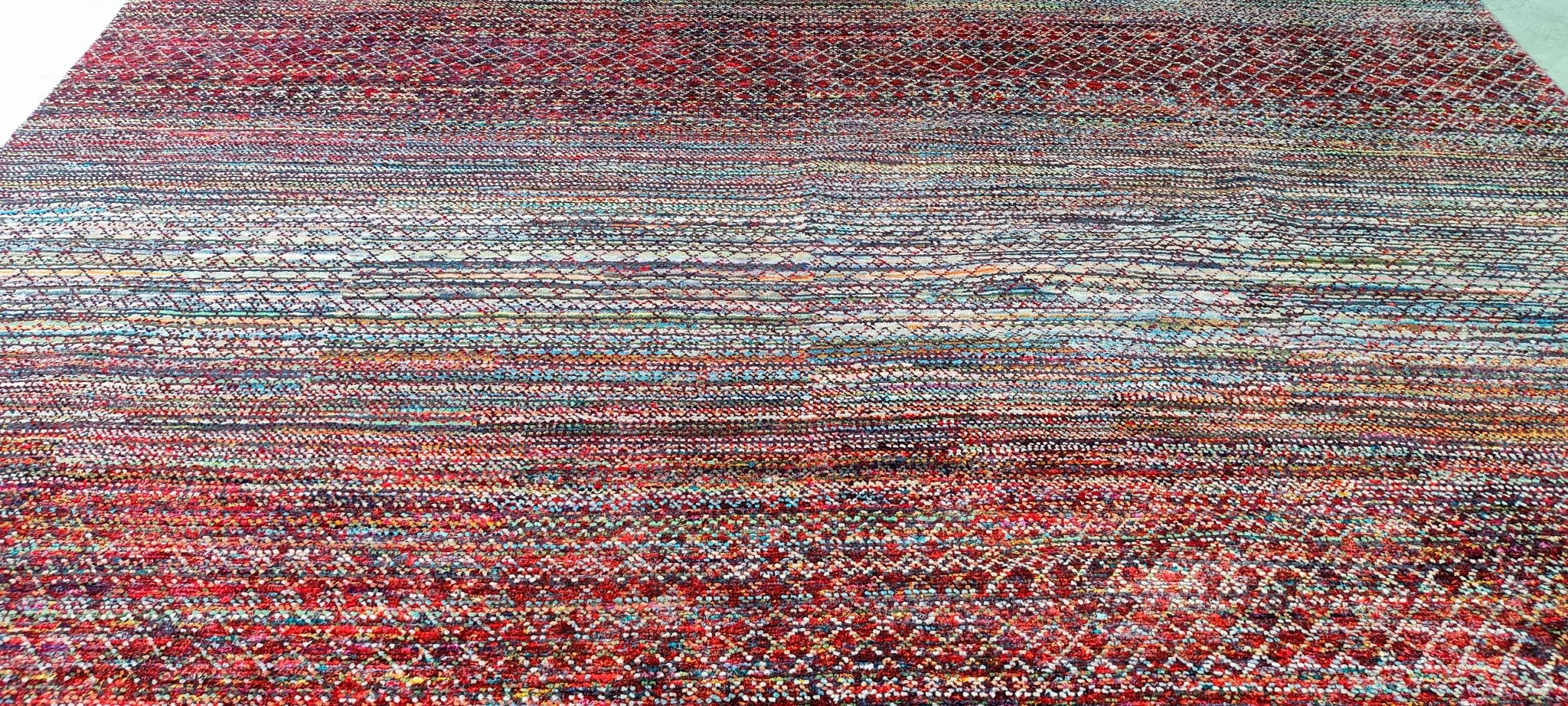 Brittany 10x13.9 Hand Knotted Rust Mix | Banana Manor Rug Factory Outlet