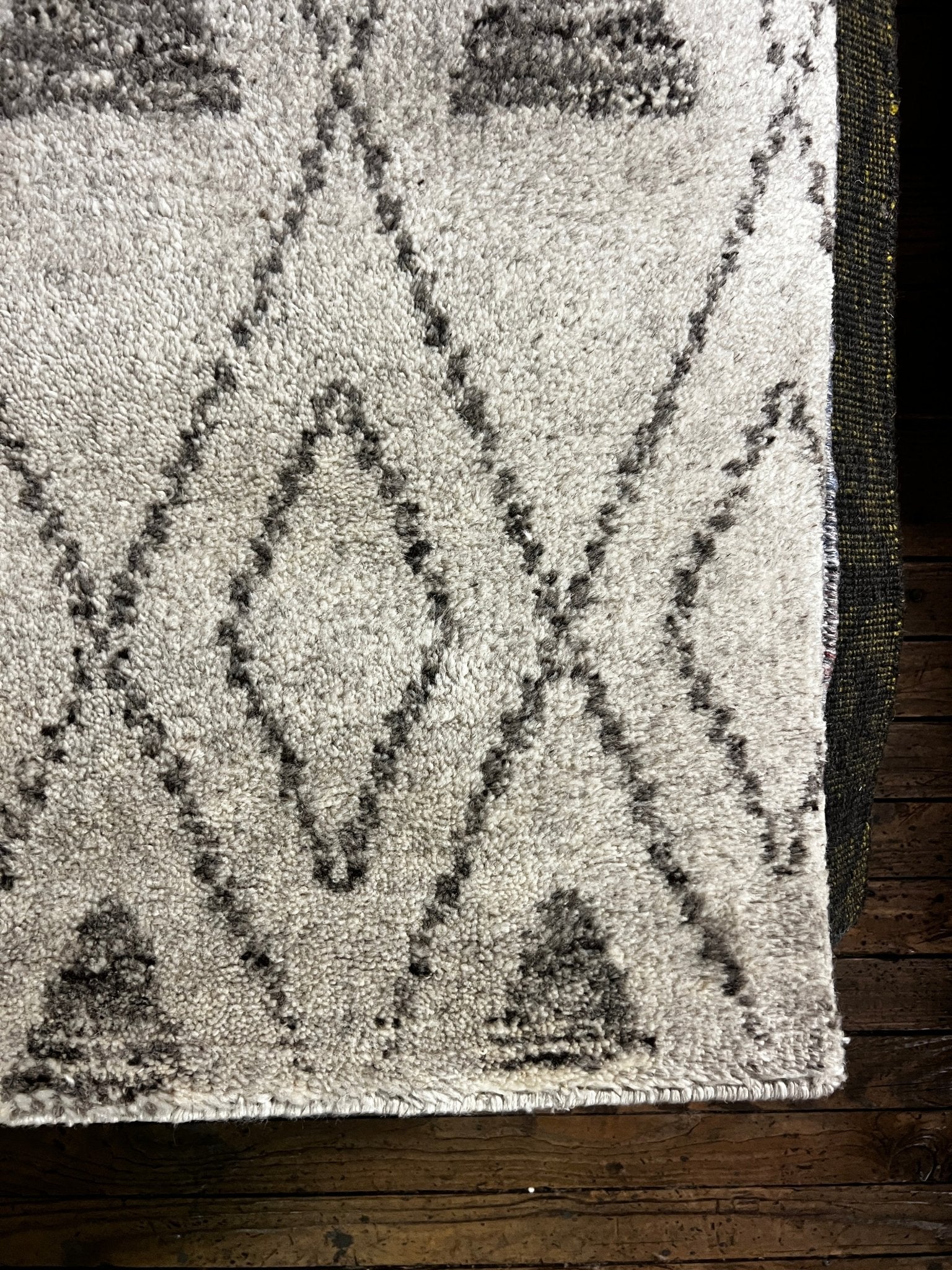 Bryan Brown Hand-Knotted Berber Runner Ivory and Grey (Various Sizes) | Banana Manor Rug Company