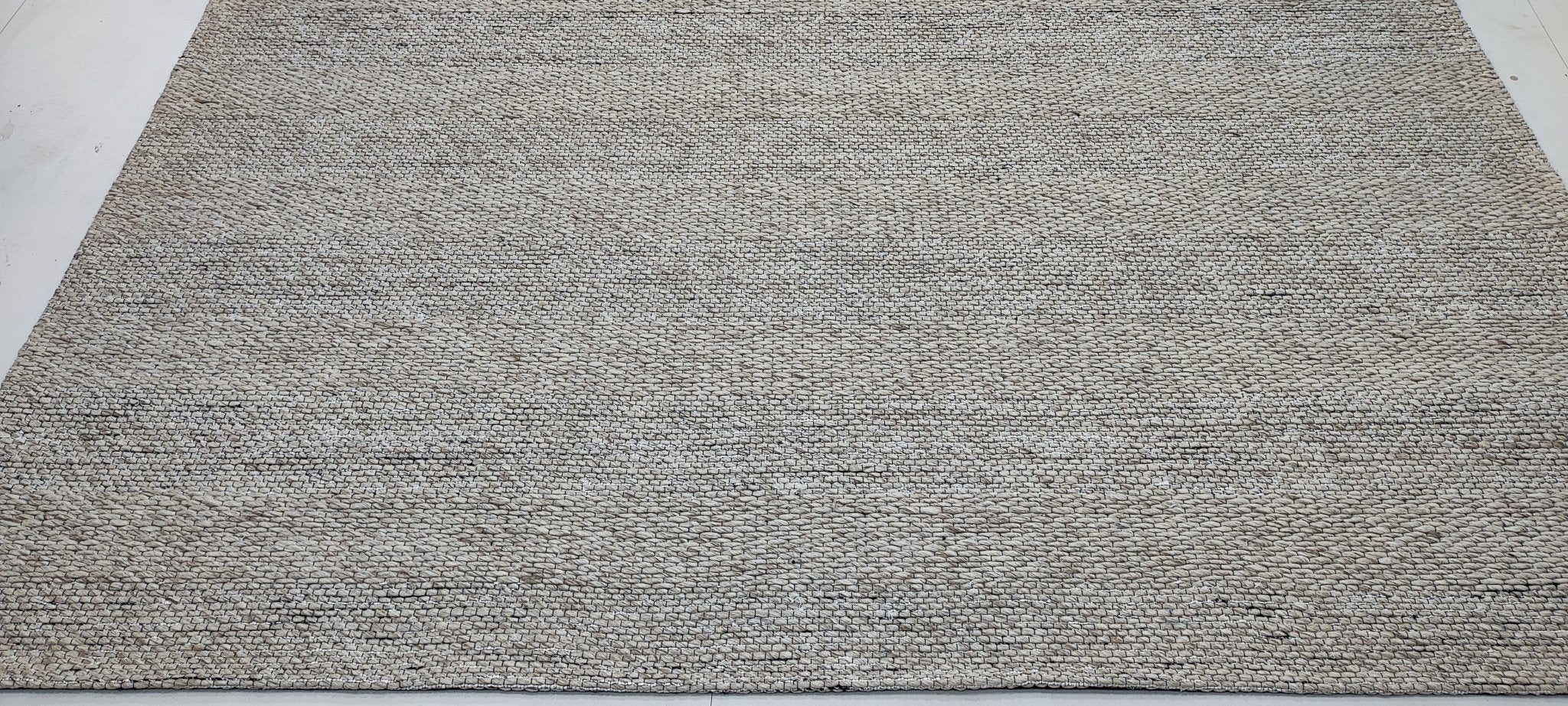 Buck 8x10 Handwoven Beige Jacquard Durrie | Banana Manor Rug Factory Outlet