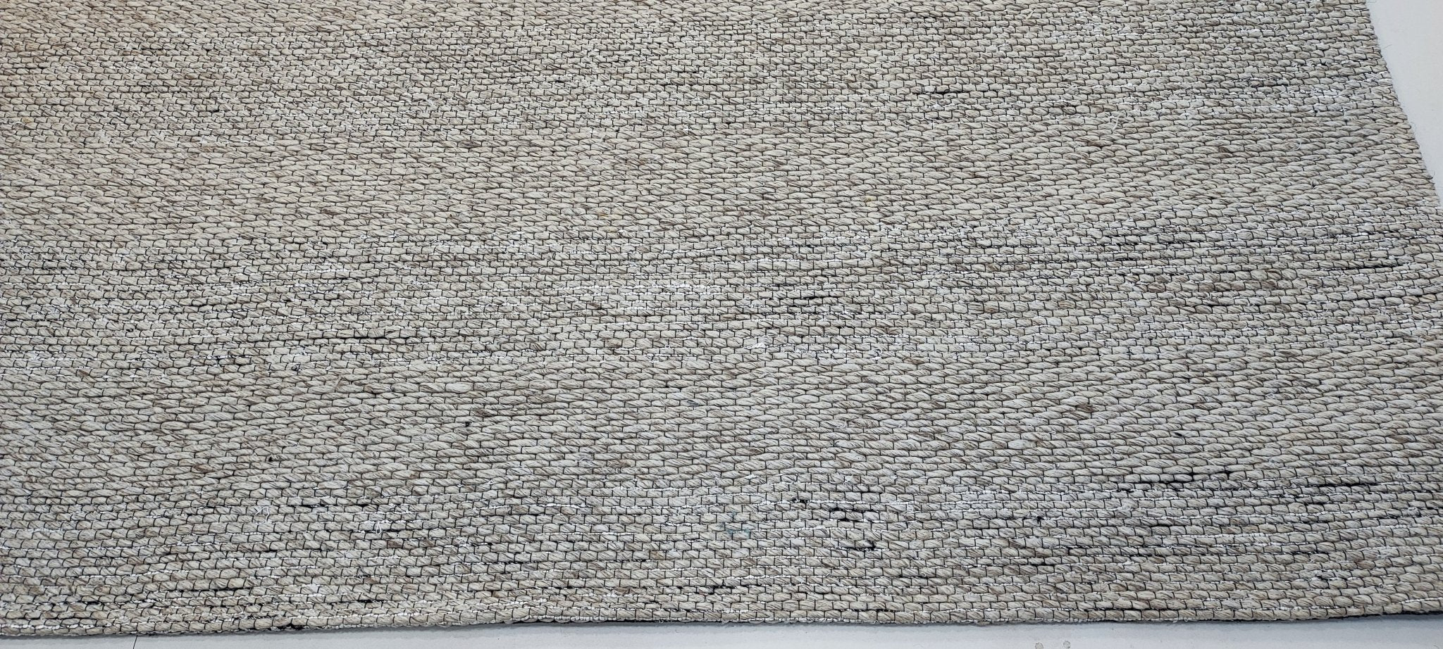 Buck 8x10 Handwoven Beige Jacquard Durrie | Banana Manor Rug Factory Outlet