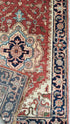 Bullets 2.9x39.9 Rust and Blue Hand-Knotted Serapi Runner | Banana Manor Rug Company