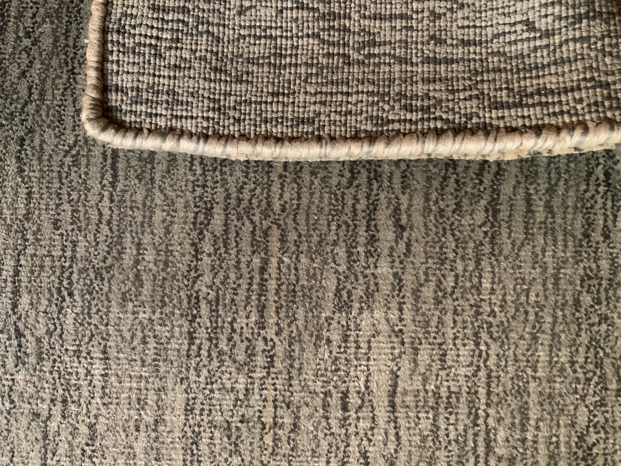 Business Time Light Gray with Dark Gray Streaks & Sheen Loom Knotted Viscose Rug | Banana Manor Rug Company