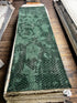 Caleb Ross Hand-Knotted Modern Green Abstract Runner 2.6x8 | Banana Manor Rug Company