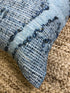Cally-ope Light Blue and Grey Abstract Pillow | Banana Manor Rug Company