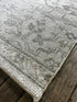 "Camillei" Silver Grey Hand-Knotted Oushak 8x10 | Banana Manor Rug Company