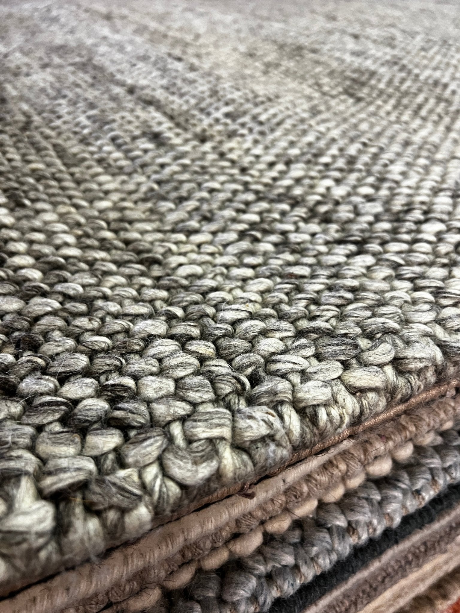 Candlelight Handwoven Pet Grey & Beige Full Loop (Multiple Sizes) | Banana Manor Rug Factory Outlet