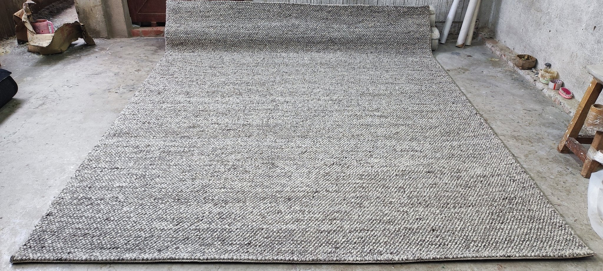 Candlelight Handwoven Pet Grey & Beige Full Loop (Multiple Sizes) | Banana Manor Rug Factory Outlet