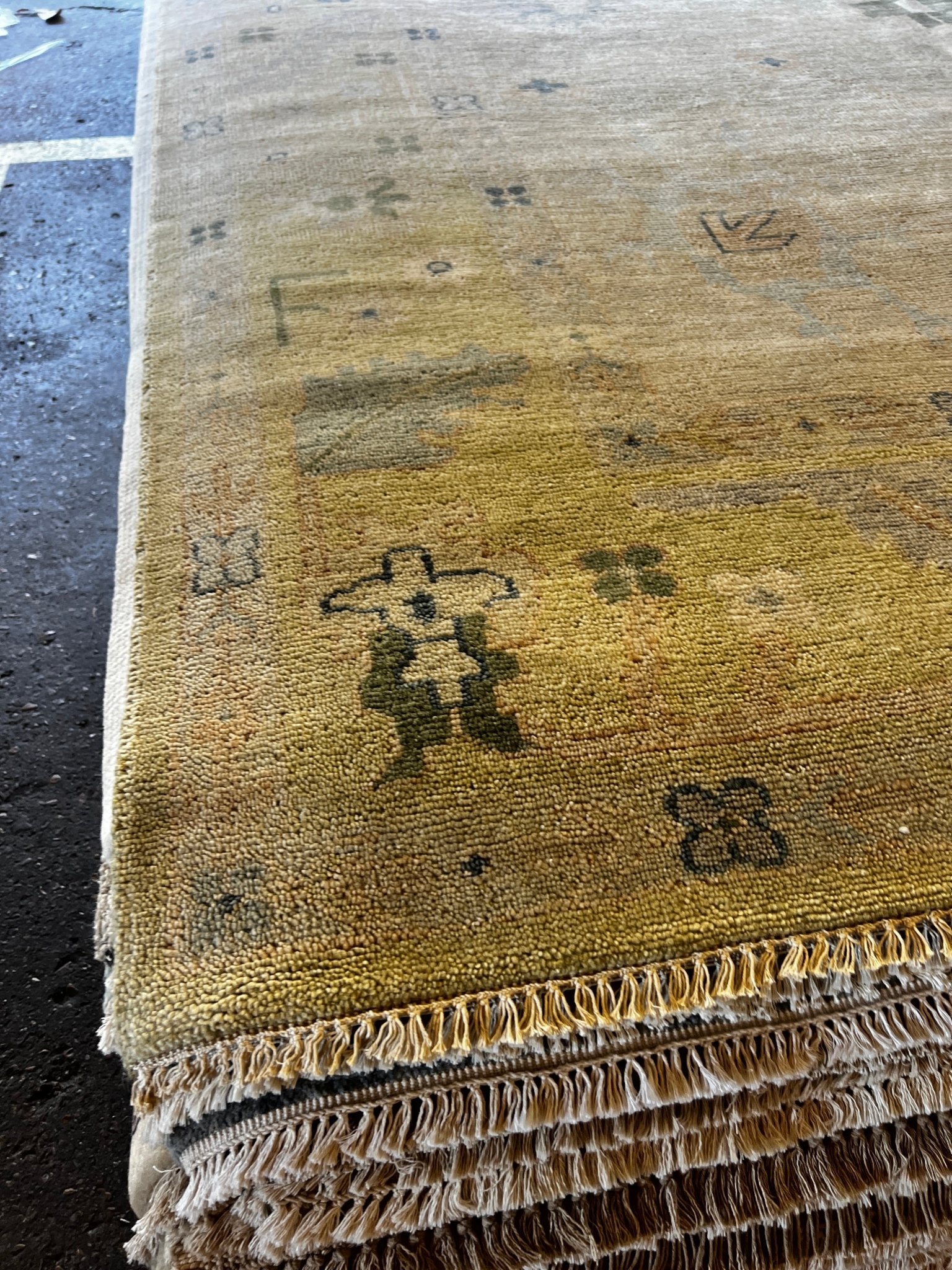 Carlotta 9x12 Tan & Grey Oushak | Banana Manor Rug Factory Outlet