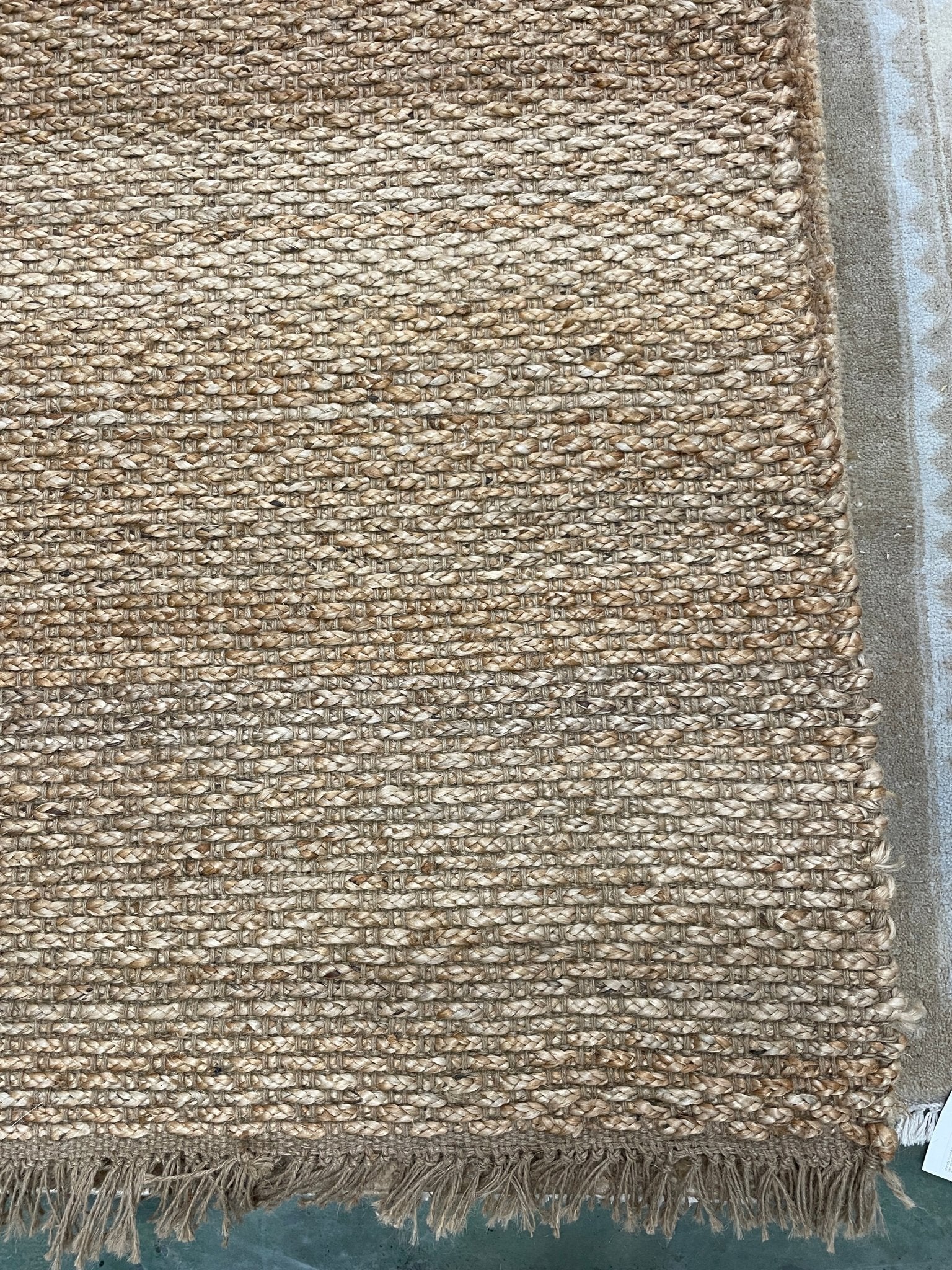 Carol Wayne 9.3X11.9 Natural Loop Durrie | Banana Manor Rug Company