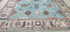 Catharine Cockburn Hand-Knotted Oushak Rug Light Blue and Tan 10x14 | Banana Manor Rug Company