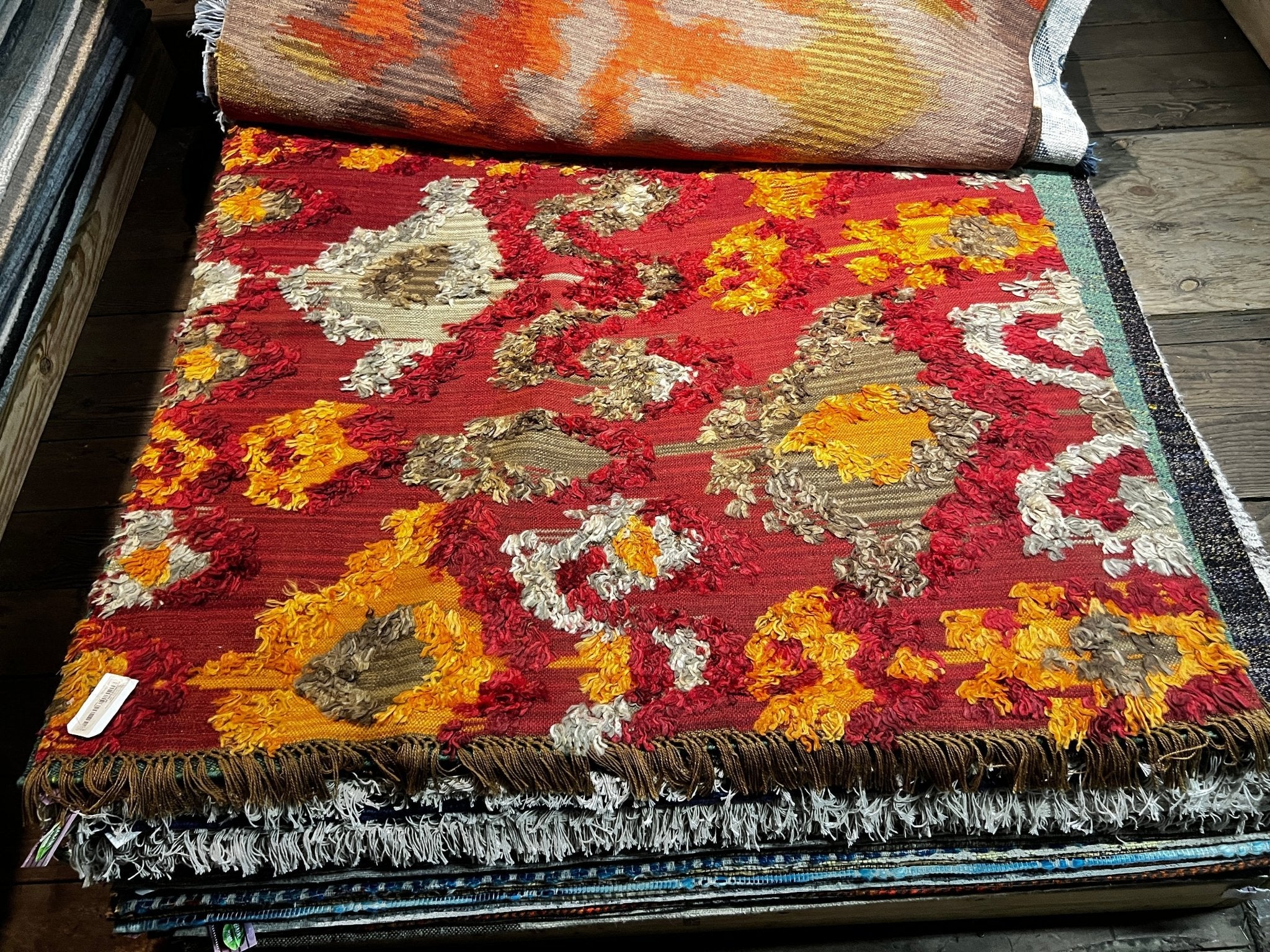 Catriona 5x7.9 Handwoven Durrie | Banana Manor Rug Factory Outlet