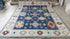 Cayla 8x10 Blue and Silver Hand-Knotted Oushak Rug | Banana Manor Rug Company
