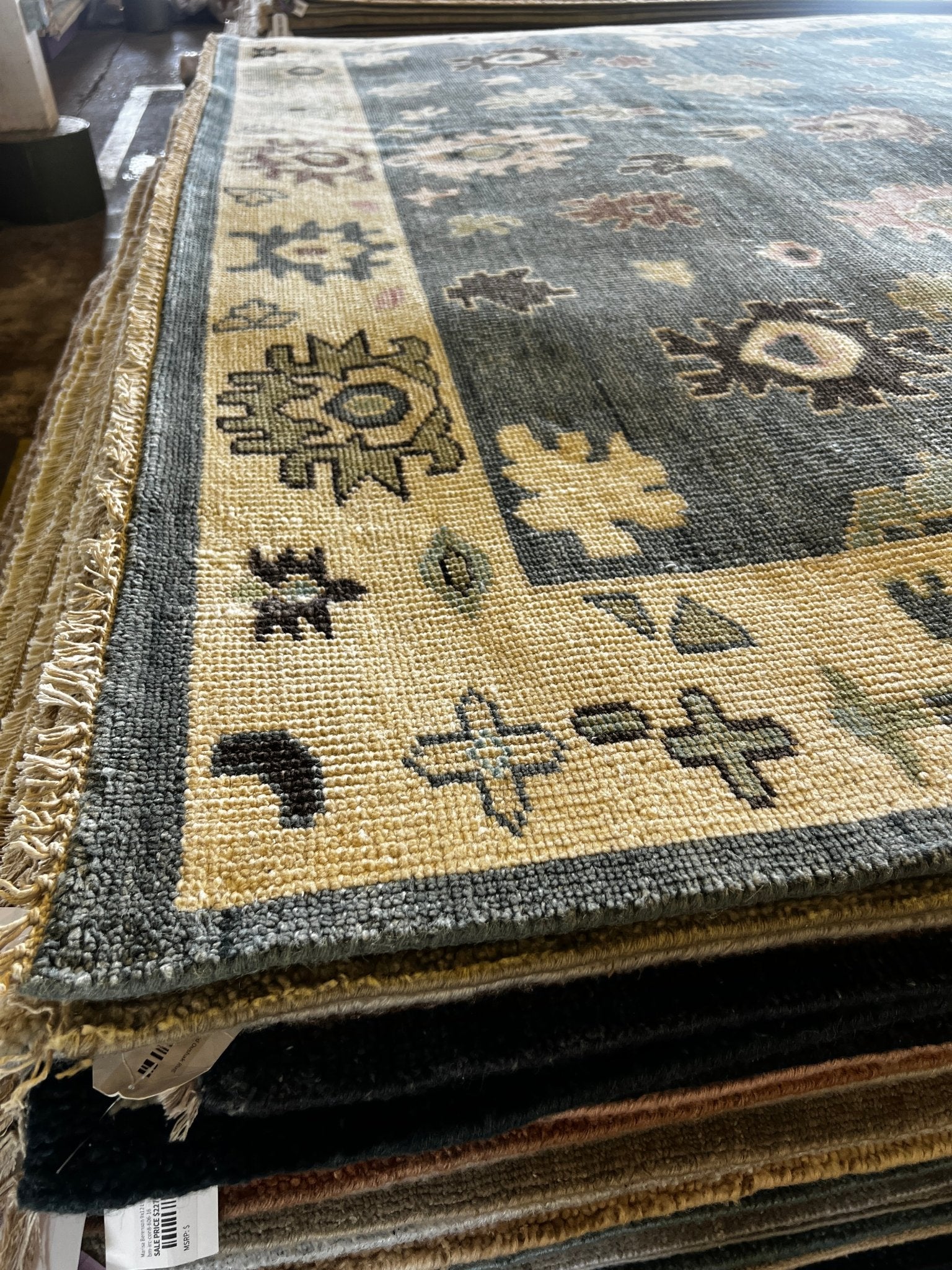 Cecilia 8.9x12 Grey & Ivory Turkish Oushak | Banana Manor Rug Factory Outlet