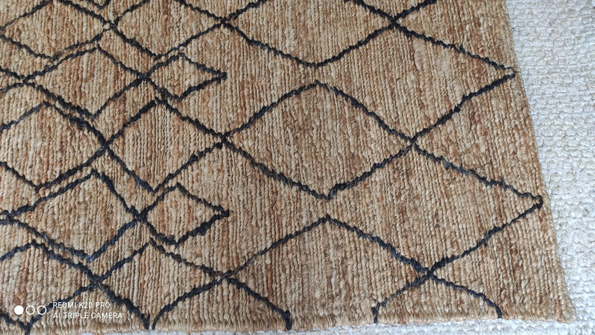 Charlie 4x6 Handwoven Tribal Natural Jute Rug | Banana Manor Rug Company