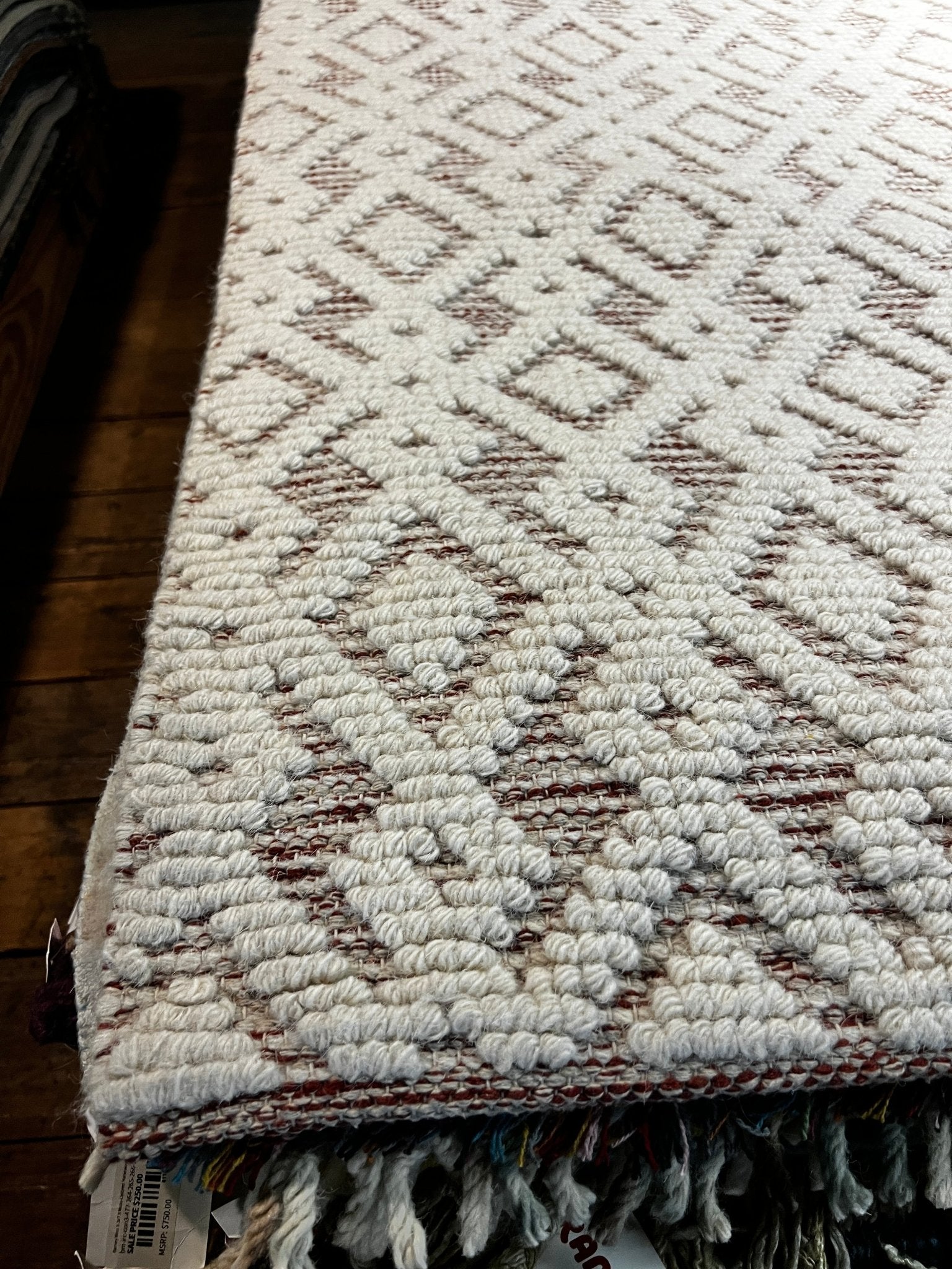 Chart Room 5x7.9 Handwoven Ivory Mix Modern | Banana Manor Rug Factory Outlet