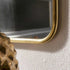 Chaumont Rectangular Gilt Brass 22x33 Mirror | Banana Manor Rug Company