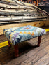 Chris Kirkpatrick Wooden Upholstered Stool 12x18x10 (Assorted Styles) | Banana Manor Rug Company