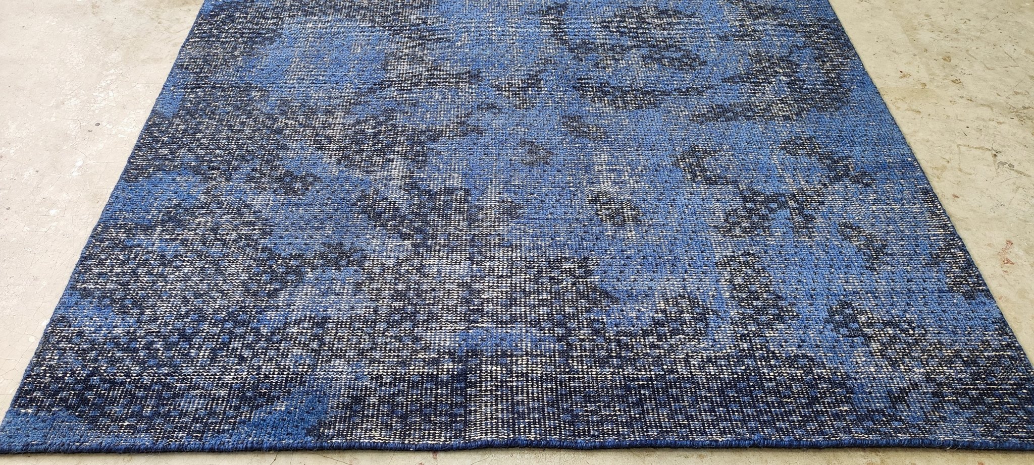 Chris Rankin Hand-Knotted Modern Blue Abstract 5x8 | Banana Manor Rug Company