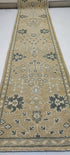 Christina Applegate 2.6x12.3 Hand-Knotted Gold & Grey Oushak Runner | Banana Manor Rug Factory Outlet