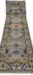 Christina Pickles 2.6x8 Hand-Knotted Blue & Tan Oushak Runner | Banana Manor Rug Factory Outlet