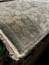 Christine Taylor 3.9x12.9 Hand-Knotted Silver & Grey Oushak Runner | Banana Manor Rug Factory Outlet