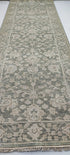 Christine Taylor 3.9x12.9 Hand-Knotted Silver & Grey Oushak Runner | Banana Manor Rug Factory Outlet