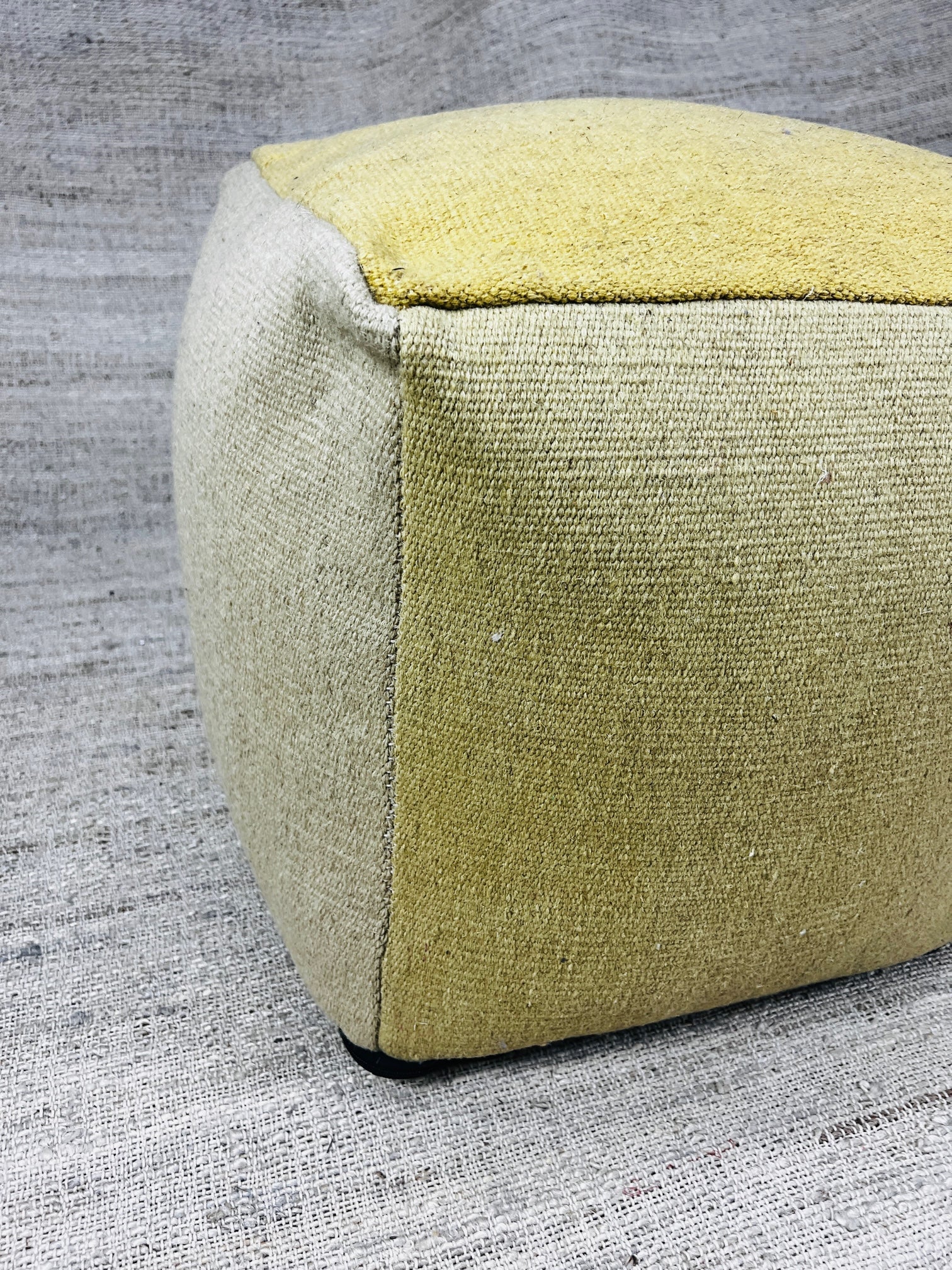 Christopher Color Block Pouffe | Banana Manor Rug Company