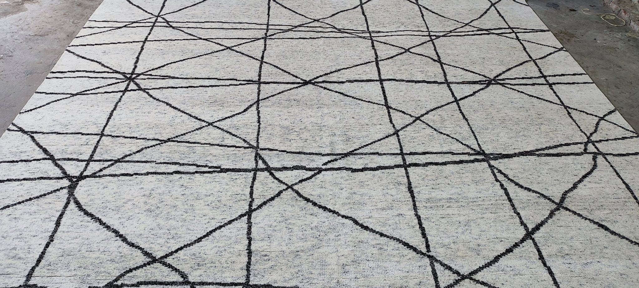 Christopher Lee 9x11.9 Hand-Knotted Natural & Grey Modern | Banana Manor Rug Factory Outlet