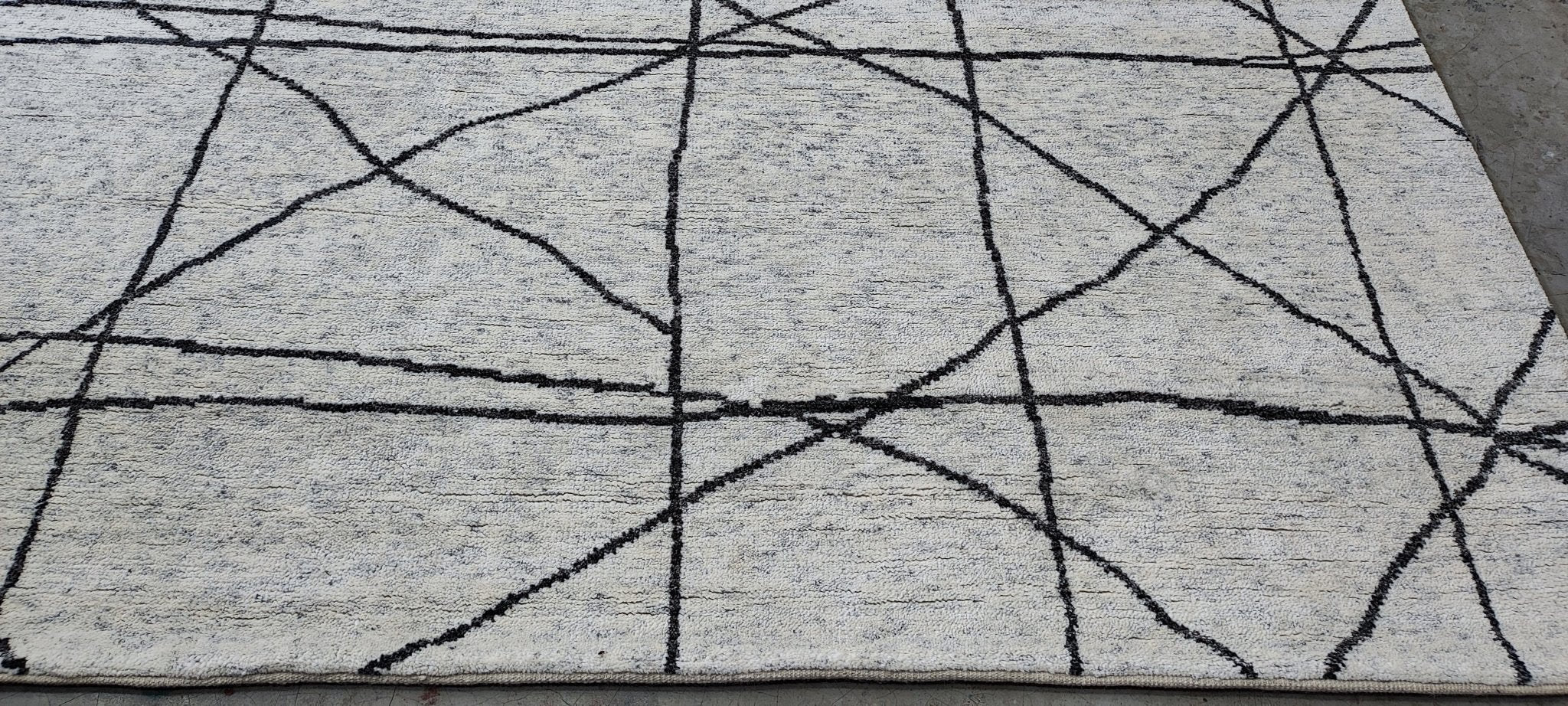 Christopher Lee 9x11.9 Hand-Knotted Natural & Grey Modern | Banana Manor Rug Factory Outlet