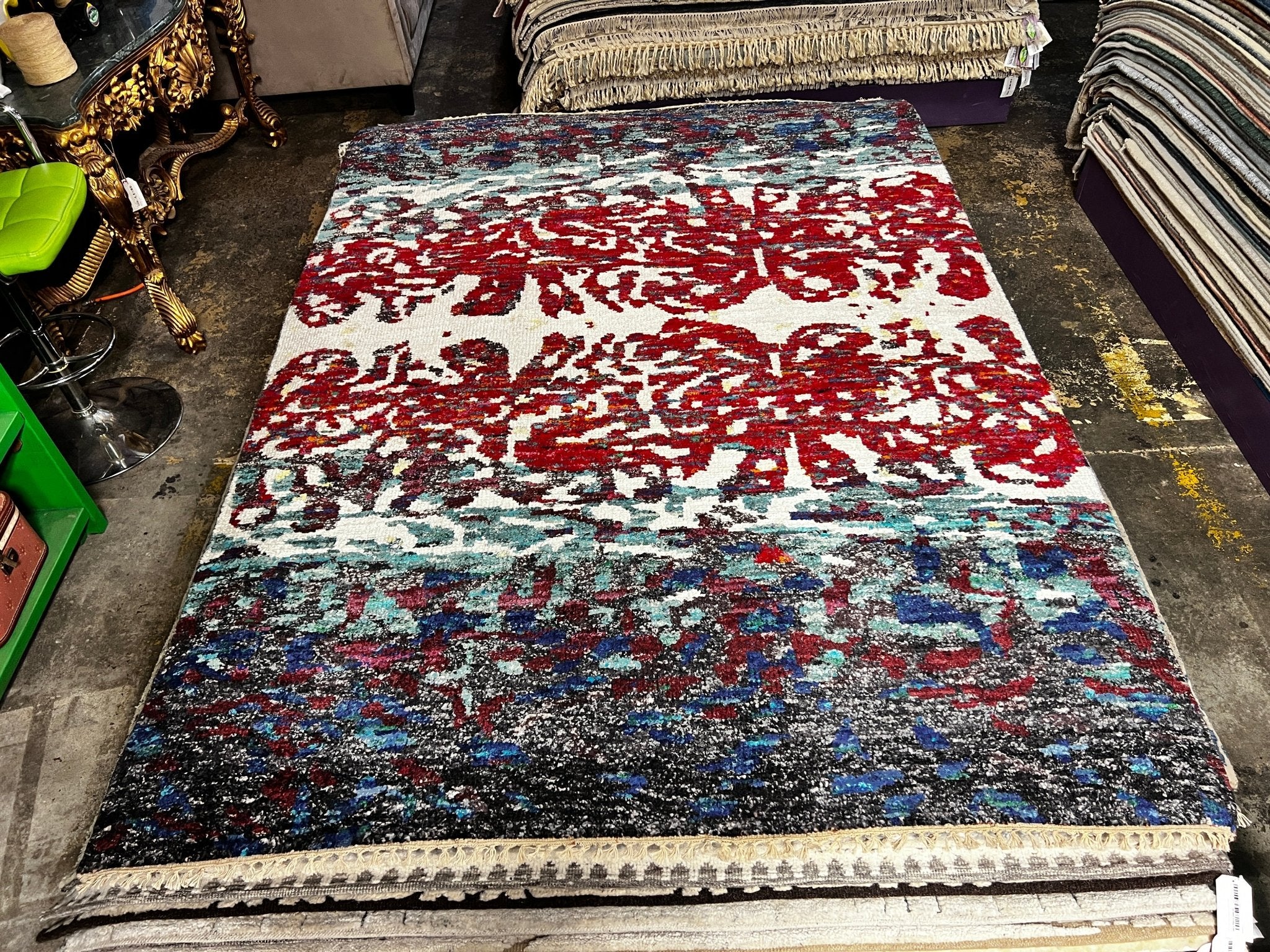 Christopher Sean Hand-Knotted Ivory Mix Modern (Multiple Sizes) | Banana Manor Rug Factory Outlet