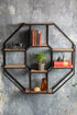 Chuck Norris Iron and Wood Hexagonal Shelf | Banana Manor Rug Company