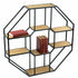 Chuck Norris Iron and Wood Hexagonal Shelf | Banana Manor Rug Company