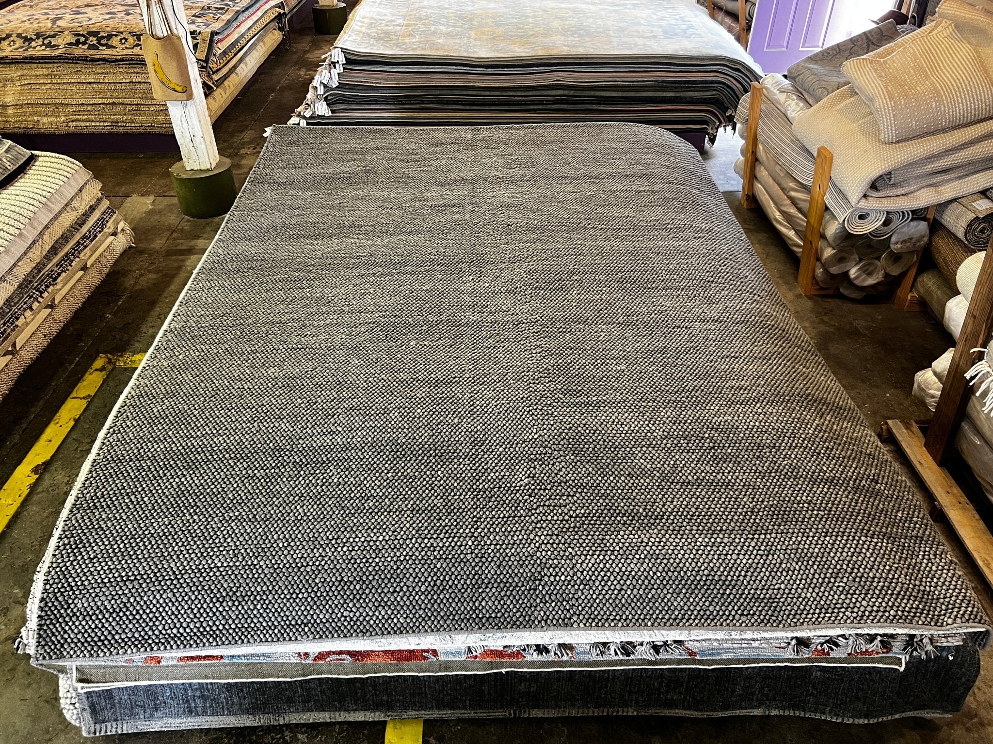 Clark Hand-Knotted Grey *Eye Ball? (Multiple Sizes) | Banana Manor Rug Factory Outlet