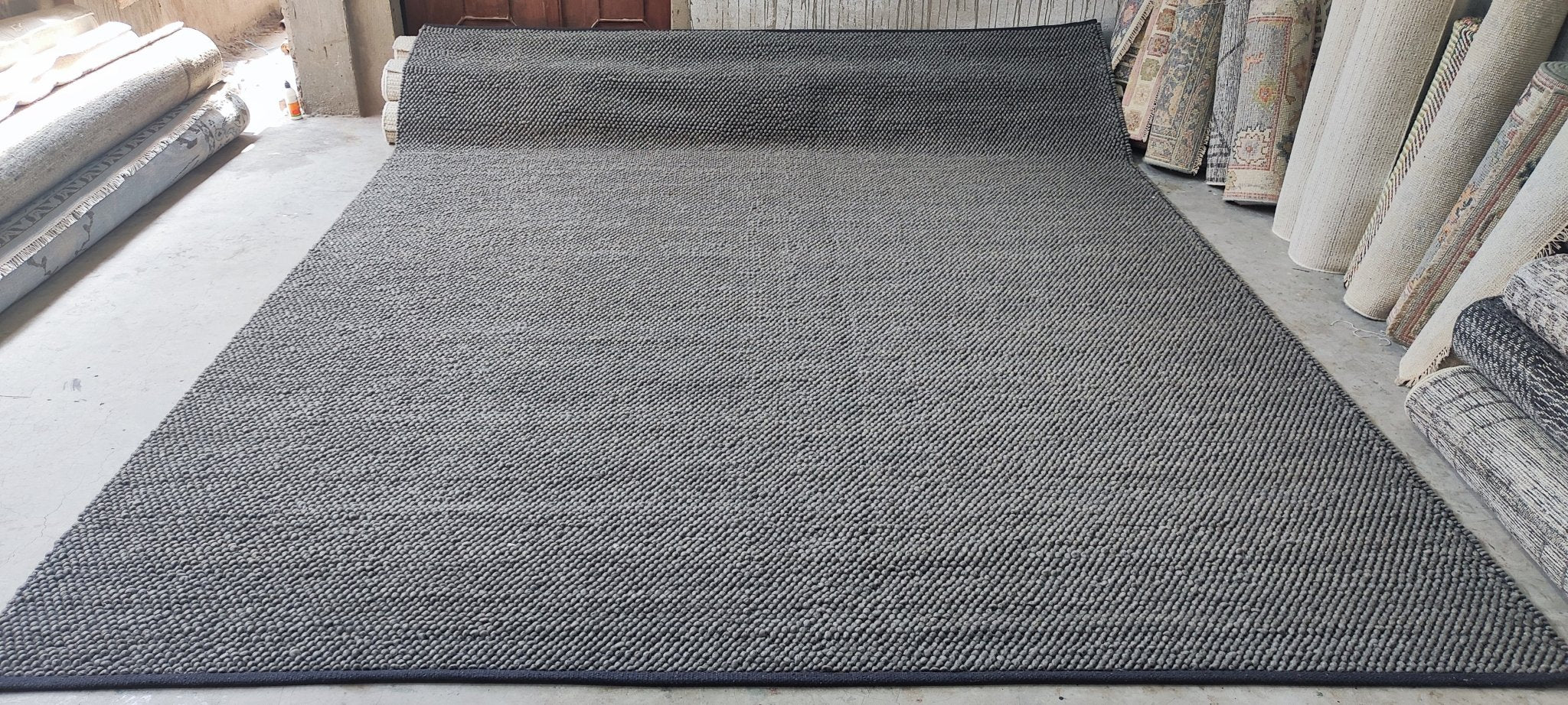 Clark Hand-Knotted Grey *Eye Ball? (Multiple Sizes) | Banana Manor Rug Factory Outlet