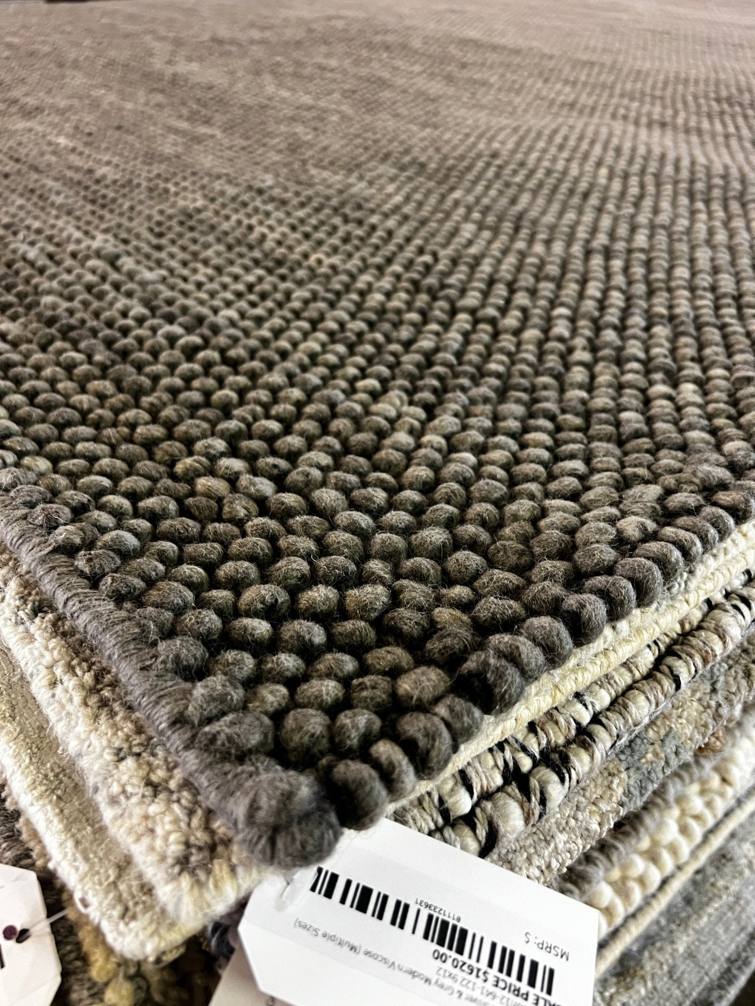 Clark Hand-Knotted Grey *Eye Ball? (Multiple Sizes) | Banana Manor Rug Factory Outlet