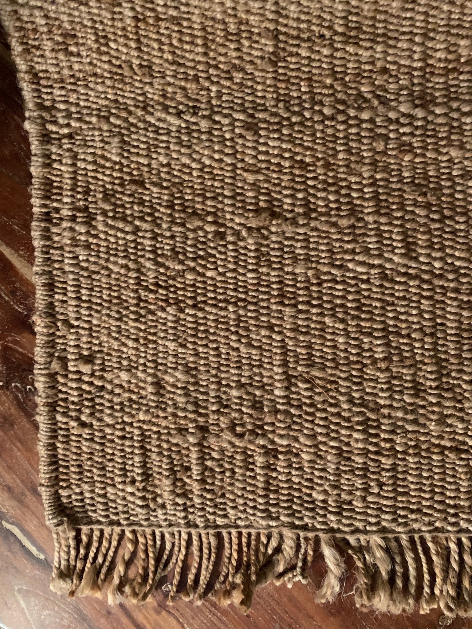 Classic Jute Handwoven Flatweave Rug with and w/out Fringe | Banana Manor Rug Company