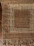 Classic Jute With Square Handwoven Flatweave Rug with and w/out fringe | Banana Manor Rug Company