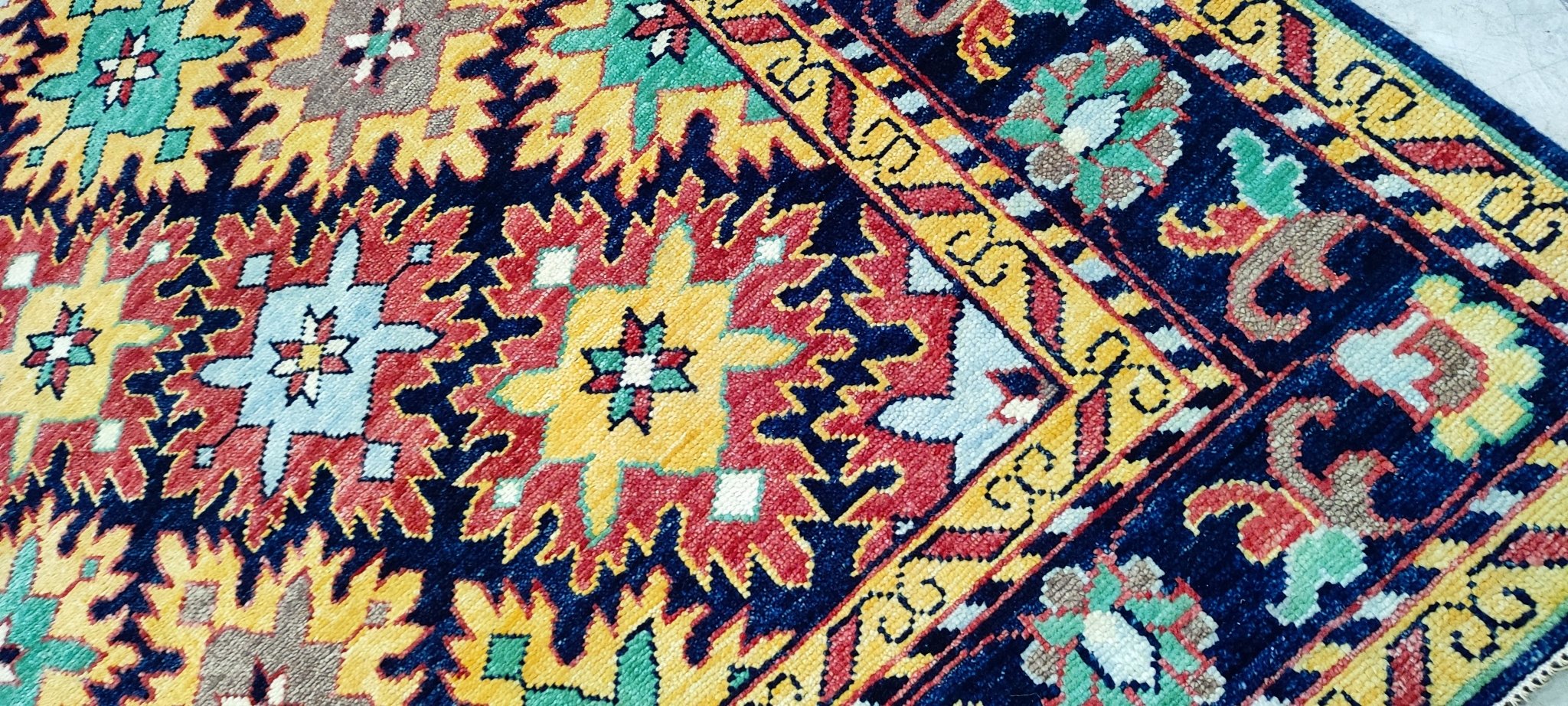 Claudia Karvan Hand-Knotted Oushak Rug Rust and Blue Multi-Colored 8.3X10 | Banana Manor Rug Company