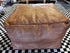 Cliff Booth 30"x30"x20" Brown Leather Moroccan Pouffe/Floor Cushiohn | Banana Manor Rug Company