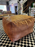 Cliff Booth 41"x24"x18" Moroccan Brown Leather Floor Cushion/ Pouffe | Banana Manor Rug Company