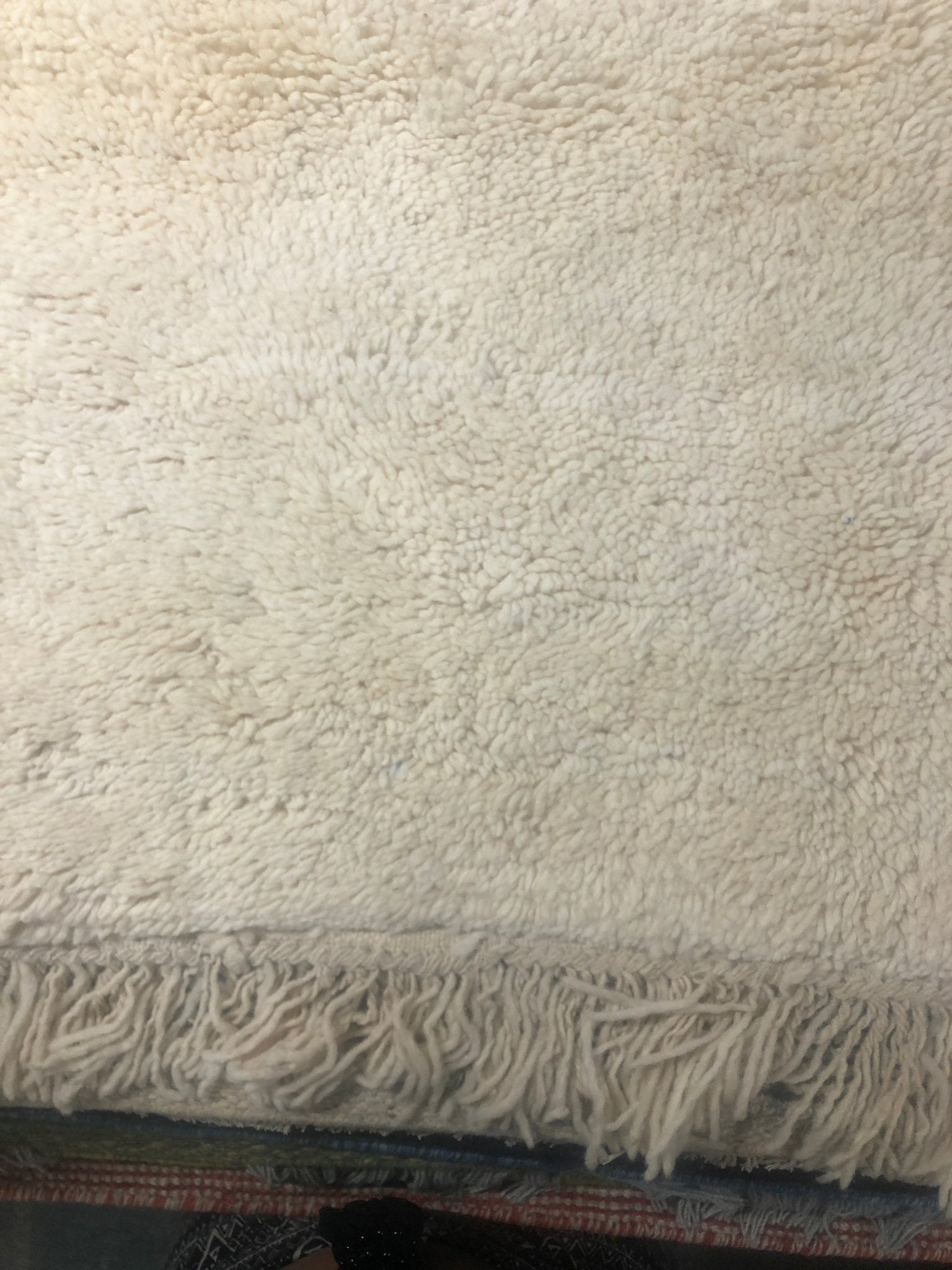 Cloud Life 5x8 Cream Solid Moroccan Rug | Banana Manor Rug Company