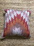 CoCo Klein Pink and Orange Handwoven Pillow | Banana Manor Rug Company
