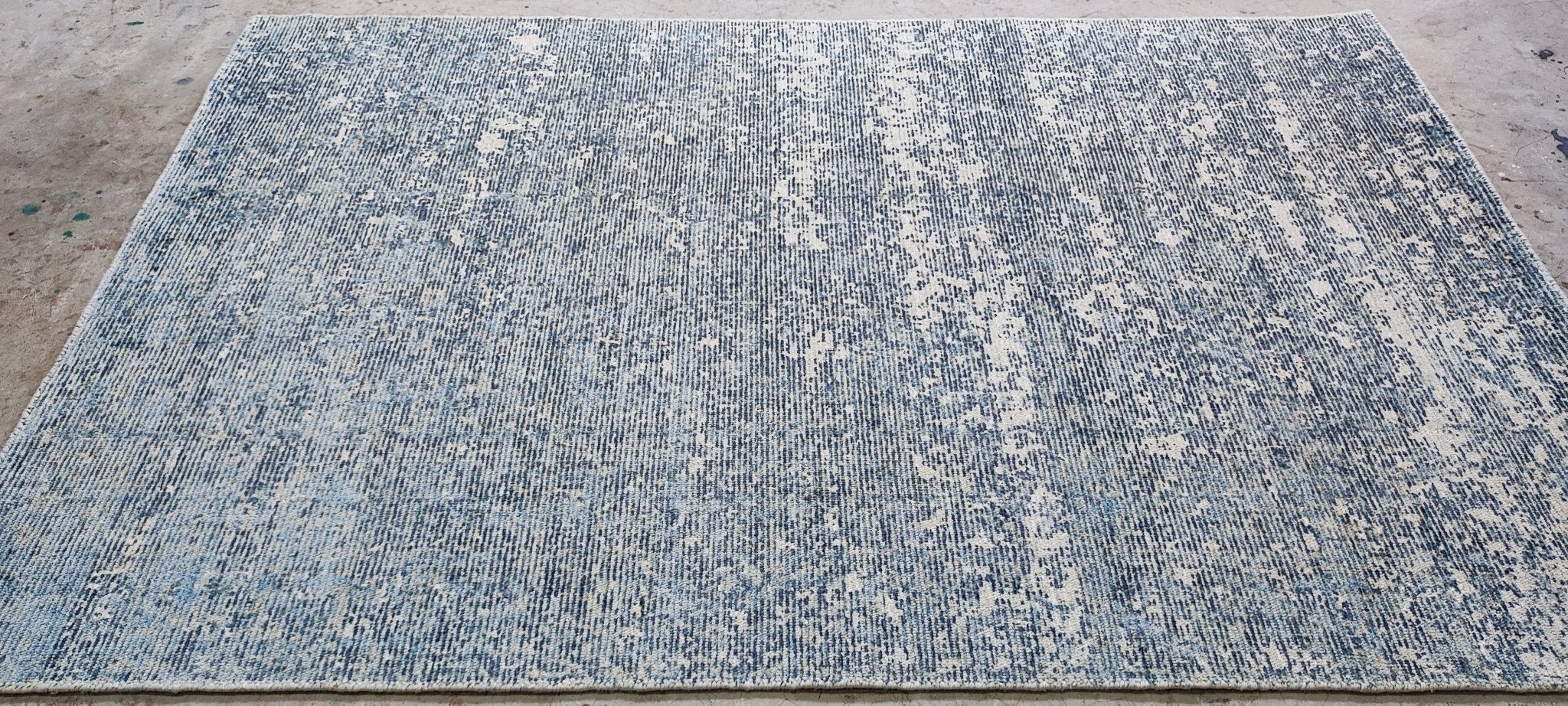 Cole 5x7.9 Hand-Knotted Grey Printed | Banana Manor Rug Factory Outlet