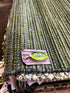 Comfrey 8x10 Handwoven Textured Wool & Cotton Green Durrie | Banana Manor Rug Factory Outlet