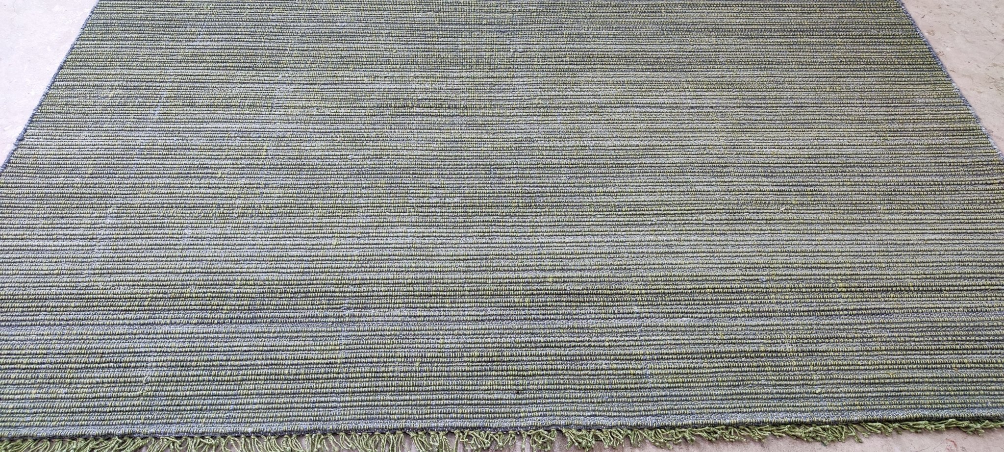 Comfrey 8x10 Handwoven Textured Wool Durrie | Banana Manor Rug Factory Outlet