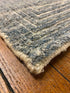 'Concentric 2' Hand-Knotted High Low Rug - Light Blue and Cream | Banana Manor Rug Factory Outlet